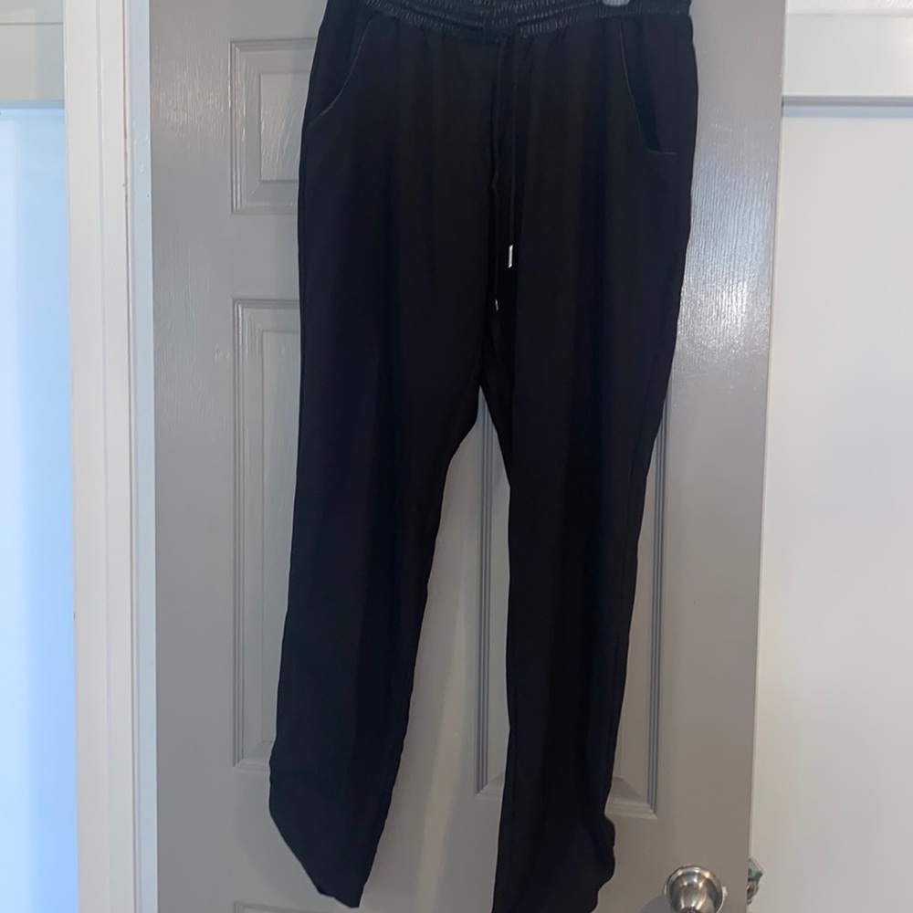 Kardashian kollection joggers with leather waistband